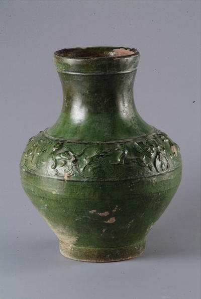 西汉釉陶壶